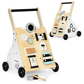 Drveni hodalica guralica edukativna kolica za djecu ECOTOYS