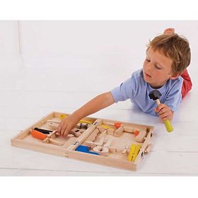 Drveni kovčeg za alat Bigjigs Toys