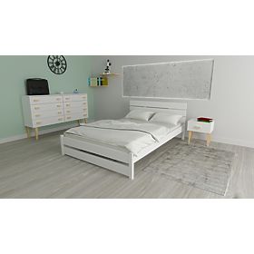 Drveni krevet Max 200 x 90 cm - bijeli