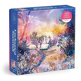 Galison Puzzle Čarobni snježni krajolik 1000 dijelova