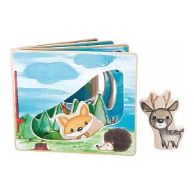 Interaktivna igra Small Foot Wooden slikovnica