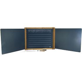 Jeujura Drvena trokrilna multifunkcionalna ploča 156x43 cm s priborom