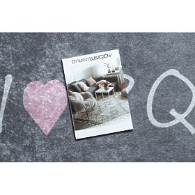 JUNIOR 52106.801 dječji prostirka Abeceda protuklizna - siva, F.H.Kabis