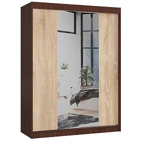 KLIZNI ORMAR 150cm CLP WENGE / SONOMA