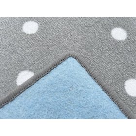 Dječji tepih Dots - sivi
