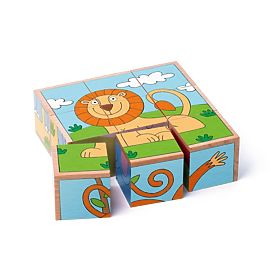 Kockaste puzzle egzotične životinje