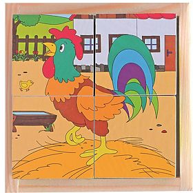 Kockaste puzzle na selu