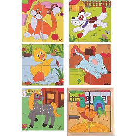 Kockaste puzzle na selu
