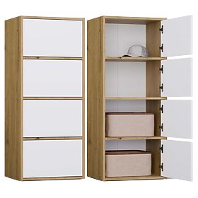 Komoda ALMA Prednja BIJELA Korpus HRAST ARTISAN