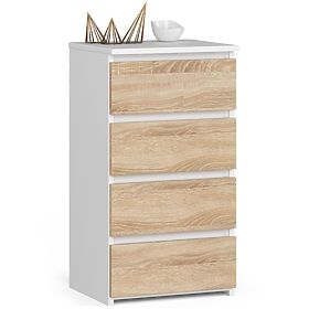 KOMODA CL4 PK BIJELA / HRAST SONOMA