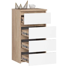 KOMODA CL4 PK HRAST SONOMA / BIJELA