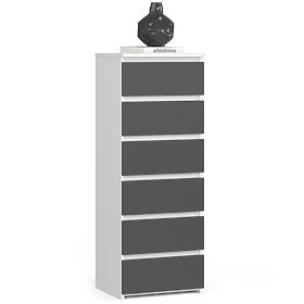 KOMODA CL6 PK BIJELA / SIVA