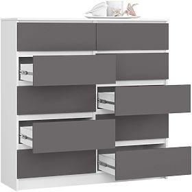 KOMODA K120 10SZ CLP PK BIJELA / SIVA