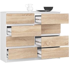 KOMODA K120 8SZ PK BIJELA / SONOMA