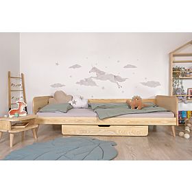 Krevet za uzgoj Nell 2u1 - prirodan