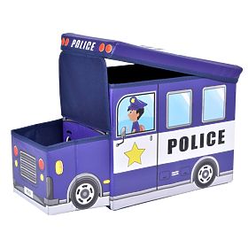 Kutija za igračke Policijski auto plava