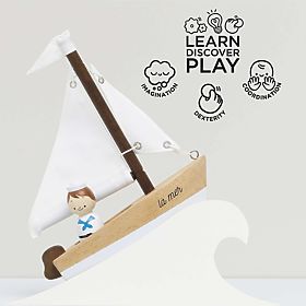 Le Toy Van Drveni jedrenjak s kapetanom