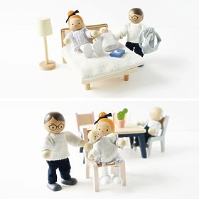 Le Toy Van Namještaj Starter Daisylane - kompletan set za kućicu za lutke