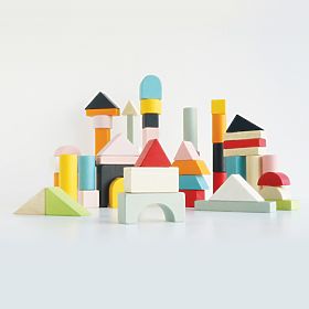 Le Toy Van Petilou Šarene kocke u pamučnoj vrećici 60 kom