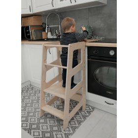 Montessori toranj za učenje Sara MAXI 90 - prirodni, LilaBaby