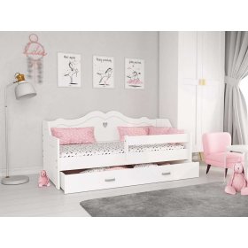 Dječji krevet JULIE s naslonom 160x80 cm - bijeli, Magnat