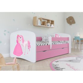 Dječji krevet s ogradom Ourbaby - Princeza s konjićem