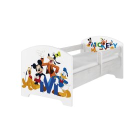 Dječji krevetić s ogradicom - Mikijevi prijatelji - norveški bor, BabyBoo, Mickey Mouse Clubhouse