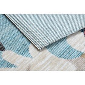 Moderni dječji tepih TOYS 75328 KLAUN, nepravilnog oblika, plava, tirkizna, crvena fuksija