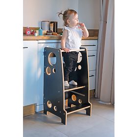 Montessori toranj za učenje Rings Black