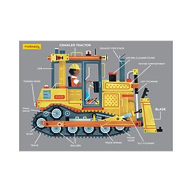 Mudpuppy Puzzle Buldožer 48 dijelova, Mudpuppy