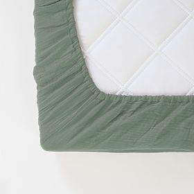 Mušelinsko plahta Ourbaby 160x80 cm - zelena