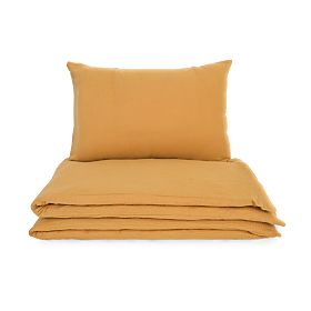 Mušelinsko posteljno rublje Ourbaby 135x100 + 40x60 cm - senf, Ourbaby®