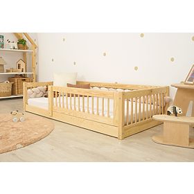 Niski krevet za djecu Montessori Ourbaby Plus - prirodni