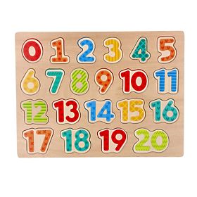 Nove drvene puzzle brojevi - slagalica