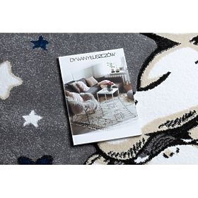 Okrugli tepih PETIT SLONIĆ, ZVIJEZDE, sivi, F.H.Kabis