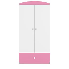 Ourbaby ormar - ružičasto-bijeli