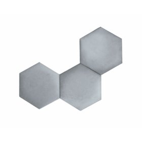 Tapecirana ploča Hexagon - siva