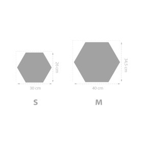 Tapecirana ploča Hexagon - siva