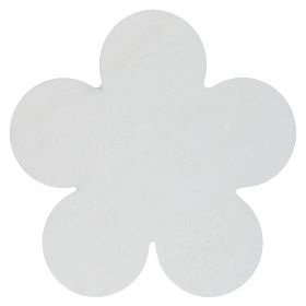 Perivi tepih SHAPE 3106 Cvijet Shaggy - plišani, protuklizni u boji slonovače, F.H.Kabis