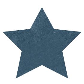 Perivi tepih SHAPE 3148 Zvijezda Shaggy - plavi plišani, protuklizni, F.H.Kabis