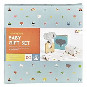 Petit Collage Baby slonić poklon set