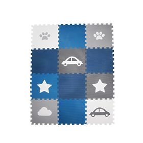 Pjenasta prostirka za igru 12 kom - Oblak, auto, cipela, zvijezde, VYLEN