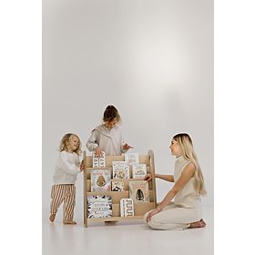 Polica za knjige SLIM L - prirodna