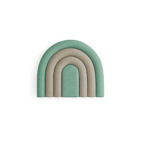 Tapecirani panel Duga - Mint / bež