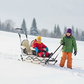 Sanke za blizance Duo Sport - crna boja sjedišta