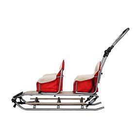 Sanke za blizance Duo Sport - crvena boja sjedišta