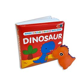 Set knjiga koja mijenja boju s igračkom - Dinosaurus