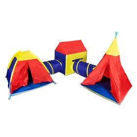 Set šatora za djecu 5u1 kućica + tuneli IPLAY
