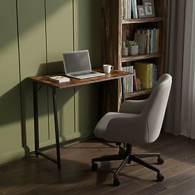 Sklopivi računalni stol 80x45 cm stol za laptop loft antikni orah ModernHome, MODERNHOME