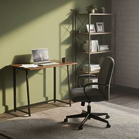 Sklopivi računalni stol 80x45 cm stol za prijenosno računalo loft tamni orah ModernHome, MODERNHOME